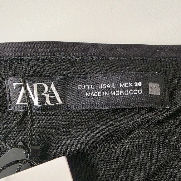 ZARA BLUE LEOPARD PRINT SEQUIN MINI SKIRT‎ SIZE L - Picture 8 of 11